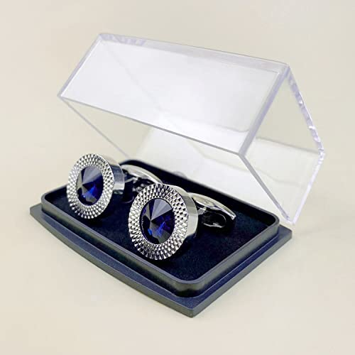 Image of S&W Wedding Cufflinks for Men Cuffs with Gift Box Business for Tuxedo Shirt