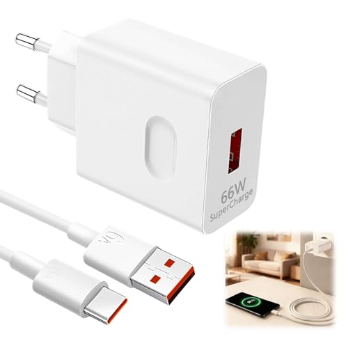 【Nota】 Il caricabatterie Supercharge da 66 W è compatibile solo con i dispositivi Honor. Per utilizzare la ricarica rapida Supercharge, il telefono deve essere compatibile con Supercharge e utilizzare il cavo USB-C originale con il caricabatterie. Altri dispositivi possono essere caricati solo a velocità normale. Si prega di notare che, per marchi diversi da Honor, è supportata solo la ricarica standard da 5 V e 2 A.