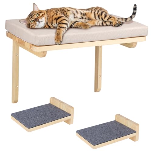 Mur d'escalade pour chat pour libérer l'espace au sol avec hamac