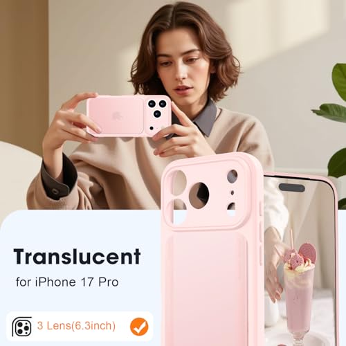 Coque iPhone 17 Pro résistante aux chocs et chutes rose - 2