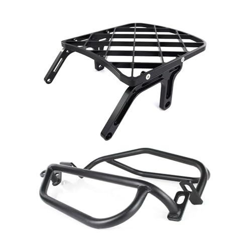 Porte-bagages DR650 Suzuki 1996-2025 support de sacoche de selle et protection arrière noir