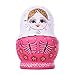 F Fityle Poupées Gigognes à 15 Couches, Jouets éducatifs Faits à La Main, Modèle de Fille, Poupées Matryoshka, Jouet Empilable Babushka pour La Décoration de B