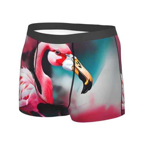 Lovely Purple Butterflys Print Men's Underwear Briefs,Men's Boxer Briefs, Soft and Breathable Cotton Underwear,1-Pack2