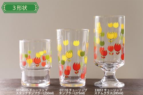 Set de 48 vasos tulip 285 ml vidrio Japón miniatura 7