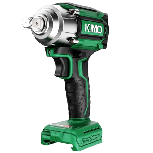 Image of KIMO Cordless Impact Wrench, 3000 RPM & Max Torque 350 ft-lbs (475N.m), 1 /2 Impact Gun-Bare Tool Only