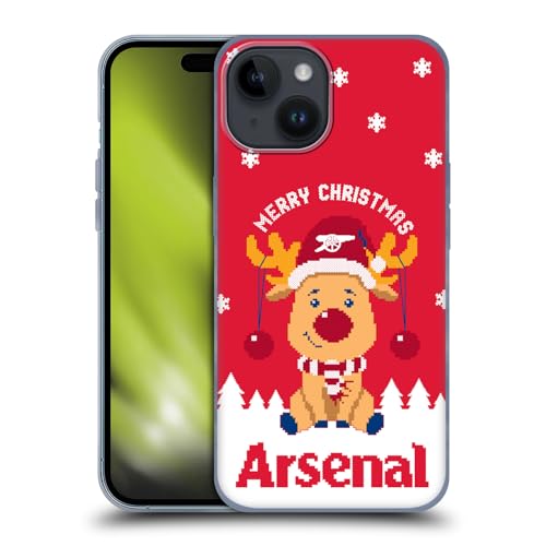 Funda de gel Arsenal FC iPhone 15 carcasa flexible y duradera de alta calidad para seguidores