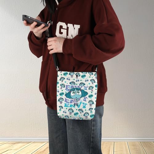 G2TUP Cartoon Emotions Crossbody Bag Envy Lover Gifts Cartoon Movie Gifts Cartoon Emotions Shoulder Bag4