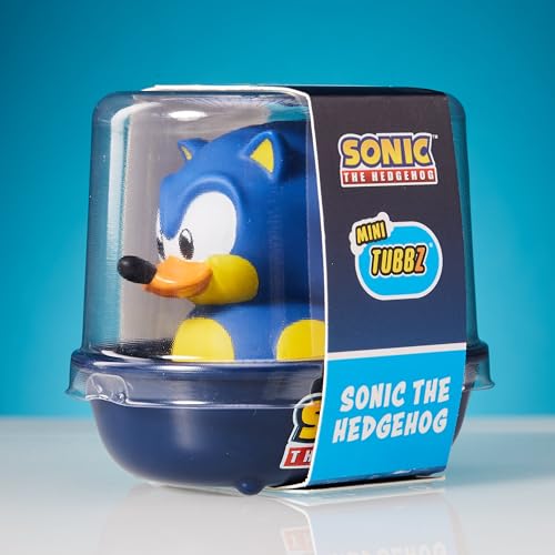 TUBBZ Mini Sonic The Hedgehog Collectible Vinyl Rubber Duck Figure - Official Sonic The Hedgehog Merchandise - Kids TV, Movies & Video Games
