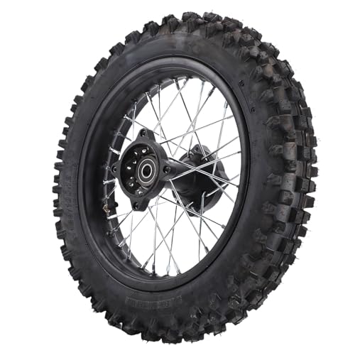 KIMISS Conjunto de Neumático de Llanta de Rueda Trasera de 12 Pulgadas de Alto Rendimiento para Apollo SSR XR CRF Tao Kayo TSD - Eje de 15 Mm