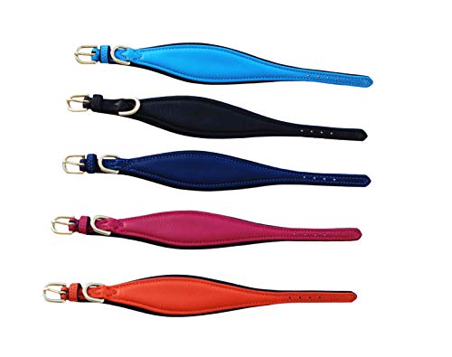 Collier lévrier cuir violet protection cervicale et confort - 3