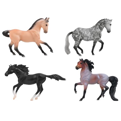 Figurines de cheval Breyer Stablemates en lot de 4 modèles réduits à échelle 1:32 pour collection