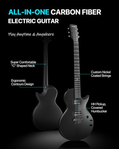 image for Enya Electric Guitar Nova Go Sonic Smart Electric Carbon Fiber Guitarr