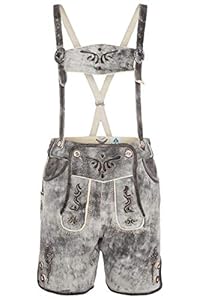 Isar-Trachten Kinderlederhose 51825 Mittelgrau