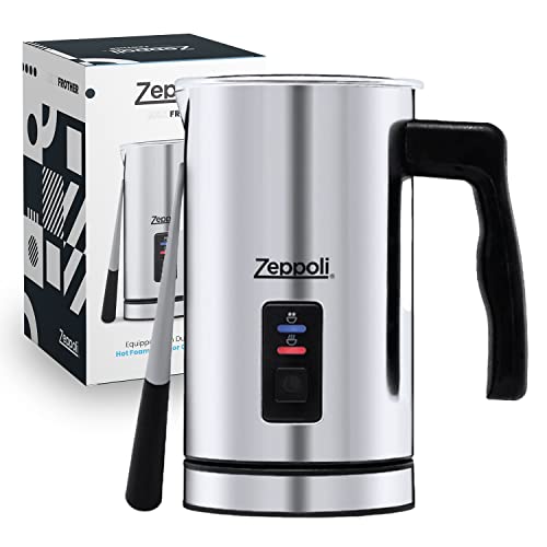 Zeppoli Milk Frother and Warmer - Electric Milk Steamer and Heater Automatic | Great as a Latte...