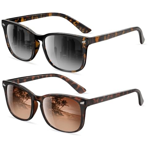 FEIDUSUN Polarized Sunglasses for Women and Men Classic Trendy Sun Glasses with UV Protection Cover