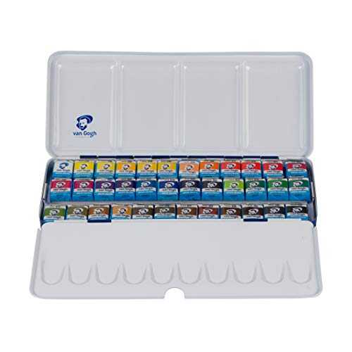 Van Gogh Royal Talens KüNstler-Aquarellfarben, Metallbox, Set Mit 36 Verschiedenen Farben - 3