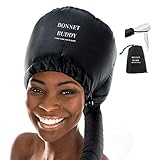 Bonnet Hood Hair Dryer Attachment - Extra Large Adjustable Hair Dryer Attachment for Handheld Hair Dryer - for Natural Textured Curly Hair - Deep Conditioning and Drying Heat Cap - Bonnet Buddy