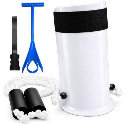 Osanchan Sock Aids for Putting On Socks, No Bending Flexible Sock Aid Device with Shoe Horn Long-Handle Back Scratcher for Seniors/Disabled, Easy On and Off Sock Helpers (Basic)