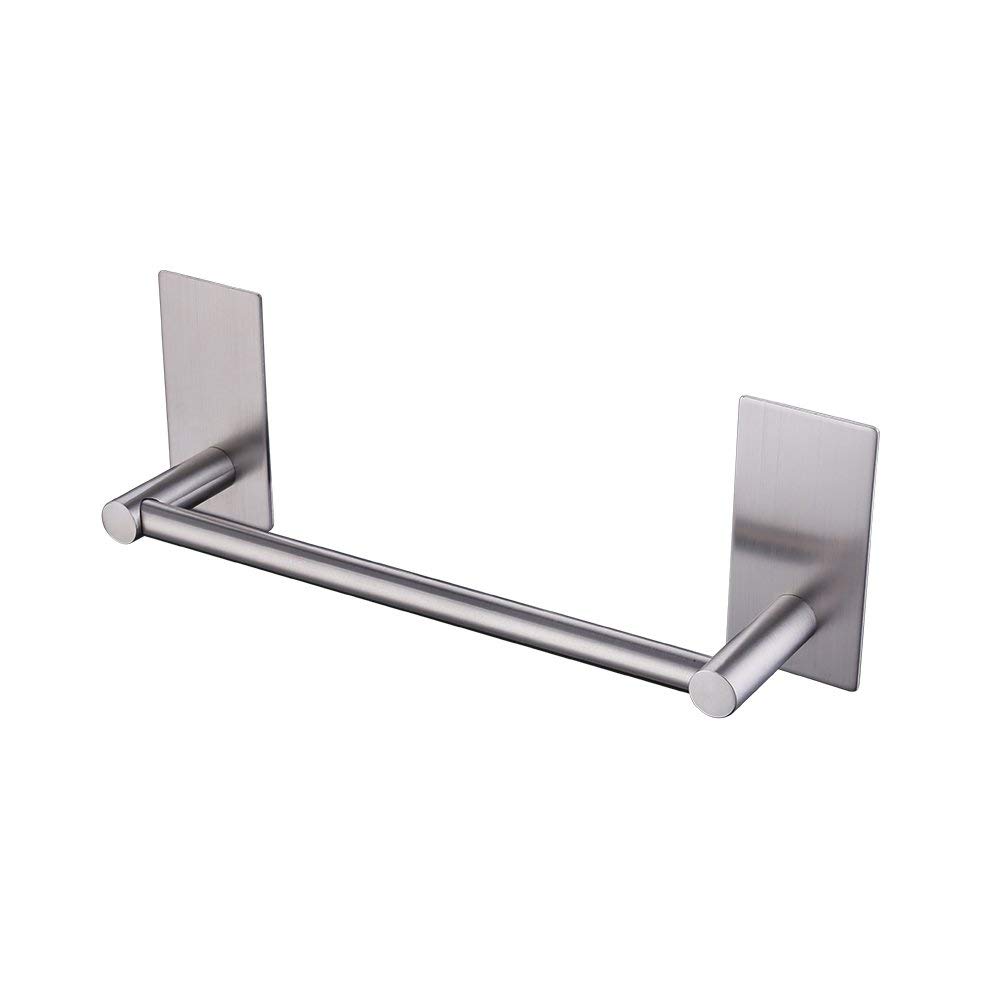DELTAHOME Paslanmaz Çelik 30cm Havluluk Ve Tuvalet Kağıtlığı Set - inox - Kendinden Yapışkanlı