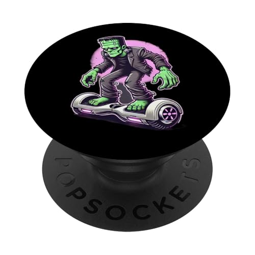 Frankenstein Hoverboard Funny Halloween Costume Hover Board PopSockets Standard PopGrip