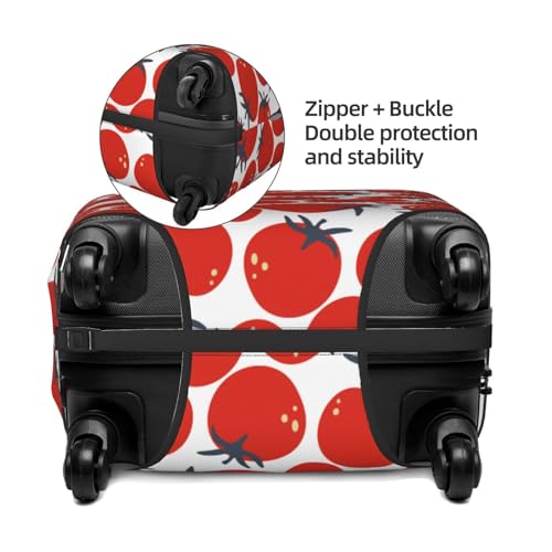 Hand Drawn Tomatoes Print Luggage Cover For Suitcase,Washable Elastic Travel Suitcase Protector With Zipper Closure And Bottom Buckle – Fits 18-32" Luggage-Large2