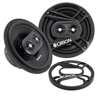 ORION Cobalt Series CB653 6.5” 3-Way Coaxial Car Speakers, 240W, 4 Ohms, Full Range, Enhanced Bass, Polypropylene Cone & Butyl Rubber Surround, Easy Install (Pair)