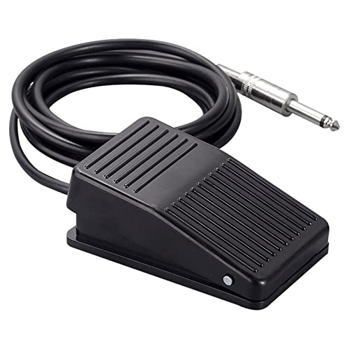 Combofix Foot Pedal Switch - Foot Pedal Control with 5'ft Clip Cord and Standard 1/4 Phono Plug for Power Supply
