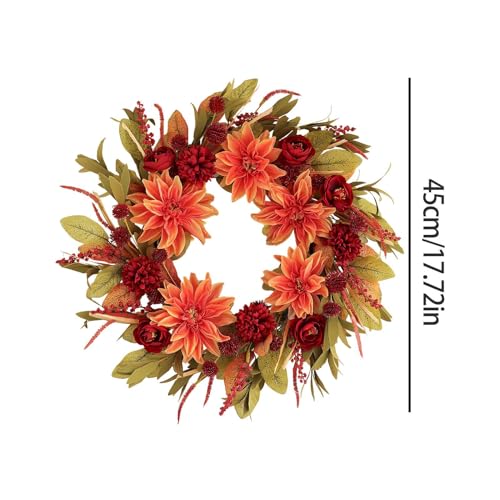 Coronas de hortensias de otoño para pared y puertas: dale un toque acogedor a tu porche o repisa 6
