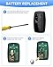 380UT for Chamberlain klik5u-bk2 klik3u-bk Garage Door Opener Remote Clicker, 375UT Universal Garage Door Remote for Liftmaster Craftsman Genie Red/Orange/Purple/Green/Yellow Learn Button