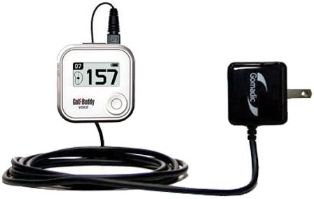 Intelligent Compact AC Home Wall Charger Suitable for The Golf Buddy Voice GPS Rangefinder - High Output Power with a Convenient, Foldable Plug Design - Uses TipExchange Technology