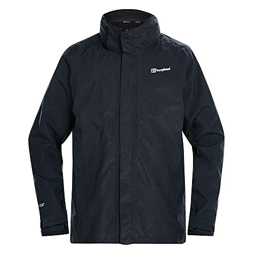 Berghaus Men's Hillwalker 3-in-1 Gore-Tex Waterproof Jacket, Durable, Breathable Rain Coat, Black, L