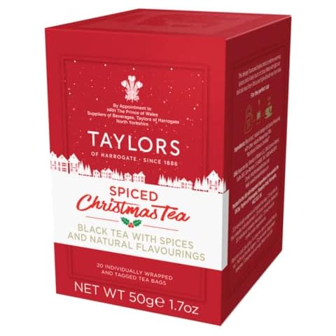 Taylors of Harrogate Spiced Christmas Tea, 20 Teabags Cover