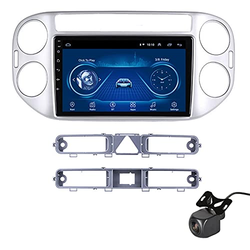 GLXQIJ para Volkswagen Tiguan 2010-2018 Android 10.0 FM Radio Receptor Auto Audio Player Coche Estéreo De 9 Pulgadas Pantalla Táctil Monitor GPS Navegación, 4 Core +WiFi,1+16G