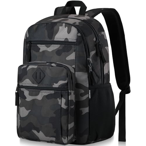 Image of ZUBOND Unisex Backpack for School, Lightweight Boys Girls Backpack Fits 15.6 Inch Notebook, Water Bottle Pocket - Ideal for Teens, College Students, Adults