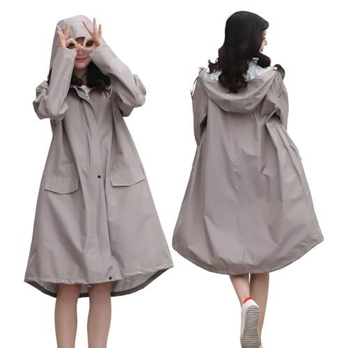 [Formemory] レインコート レディース おしゃれ レインウェア ポンチョ 雨合羽 女性用 カッパ 雨具 かっぱ レディース 通勤 通学 かわいい 撥水 防水 フード 自転車 バイク 梅雨 袋付き シルエットが可愛い 10色