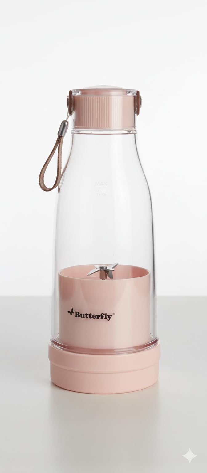 Butterfly FLASH+ Portable Nutri-Blender filled with fruits and ready for blending