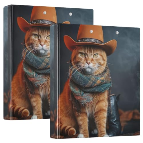 Classeur avec porte-bloc chat orange | Dites adieu au désordre au bureau et à l'école