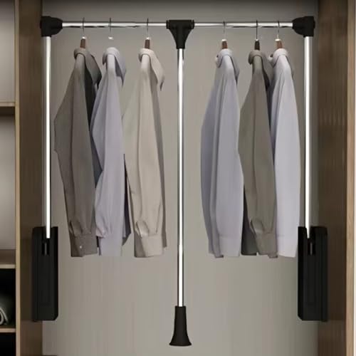 Tringle de penderie réglable pour optimiser un placard trop haut