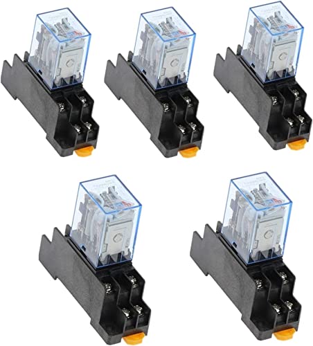 Commutateur de relais électromagnétique 24V DPDT HH52P mini relais de puissance LED MY2NJ