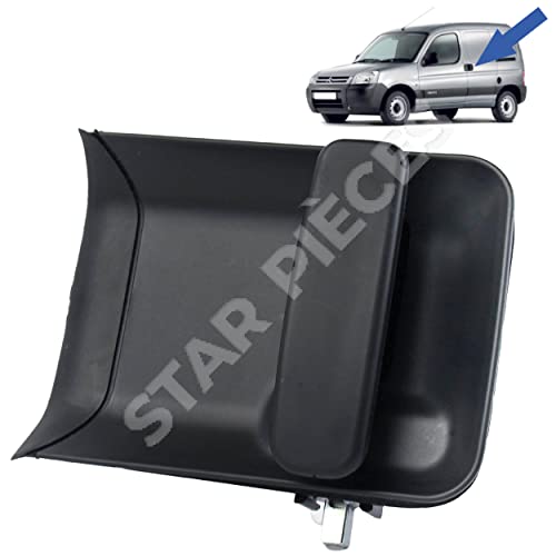 STARKIT PERFORMANCE Poignée de porte latérale extérieure pour Berlingo 1 et Partner 1 (1996-2008) porte latérale coulissante gauche (côté conducteur)