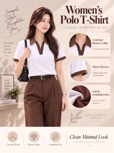 HOODMASTAR Store HOODMASTAR Women Regular Fit Polo T-Shirt - Image 7