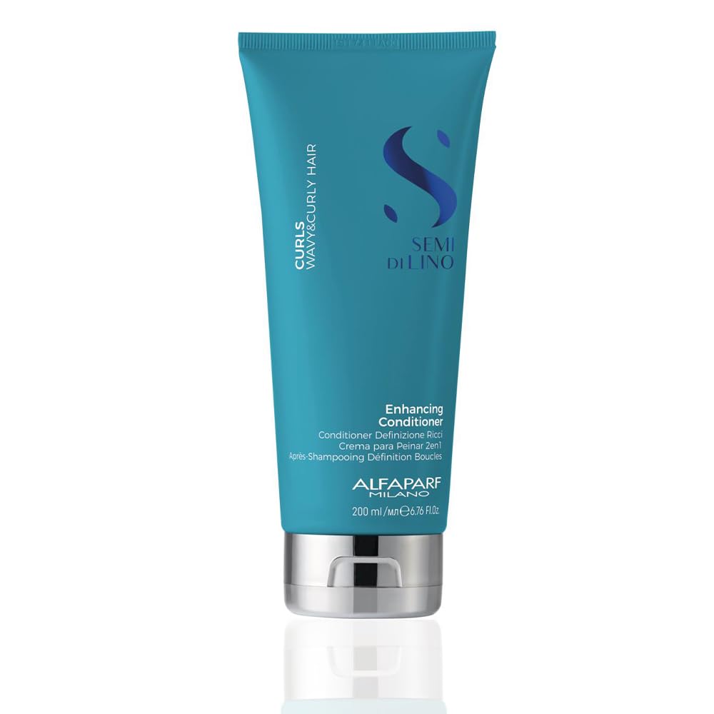 ALFAPARF MILANOSemi Di Lino Curls Enhancing Hair Conditioner - Color Safe Conditioner to Hydrate, Detangle & Nourish Wavy and Curly Hair - Vegan Conditioner for Frizz Control (6.76 Fl Oz / 200 ml)