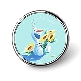 ピンバッジ アナと雪の女王 アニメ 金属バッジピン 丸い 徽章 ボタンブローチ ピンブローチ Badge 合金製 25mm