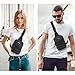 G4Free Small Crossbody Sling Bag, Mini Tactical Chest Bag Waterproof EDC Shoulder Bag for Men (Black)