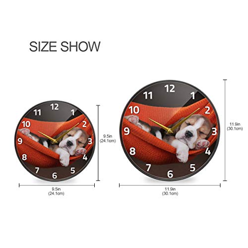 Alazaanimaldogbeaglepuppywallclockbatteryoperatedsilentnontickingclocksforlivingroomdecor12inch95inch Urban Country Home Decor Alaza animal dog beagle puppy wall clock battery operated silent non ticking clocks for living room decor 12 inch 95 inch urban country home decor
