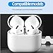 2Set Dust Guard Dust Guard Sticker Compatible with Apple AirPods 4（2024） - Anti-Dust Film, Protects from Iron/Metal Dust,Ultra Slim Film, Cover Dust Protect Wireless Charging Case (Blue+Blue)