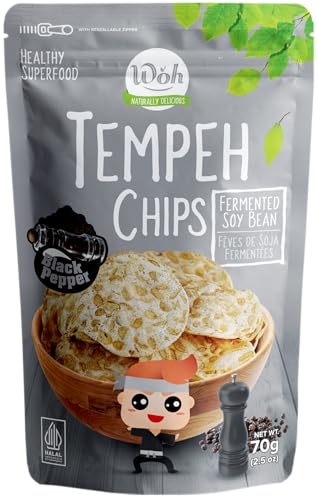 Woh Tempeh Chips Fermented Soy Bean Black Pepper  cover