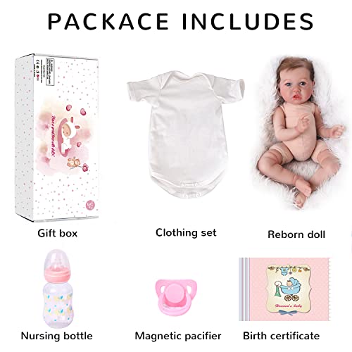 Ksbd Reborn Baby Dolls Saskia Replica, 20 Inch Newborn Baby Doll, Lifelike Realistic Reborn Dolls With Weighted Cloth Body, Handmade Soft Vinyl Amazing Gift For Kids Age 3+ Christmas #TOP5