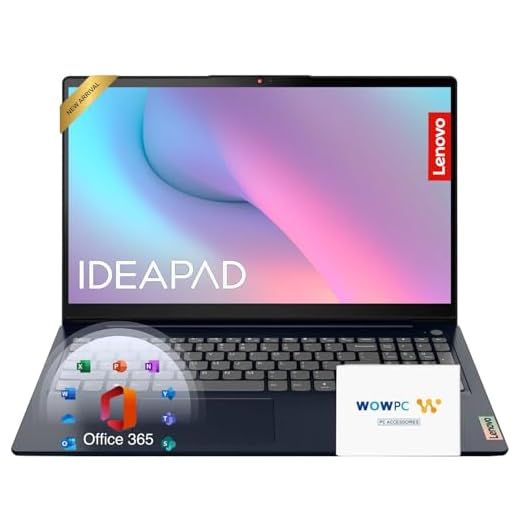 Lenovo IdeaPad 15.6 inch Laptop Computer with Microsoft 365 Home and Business • 12GB RAM • 256GB PCIe SSD • Intel Core • Wi-Fi 6 • 1TB Cloud Storage • 11HR Battery • Windows 11 • WOWPC Recovery USB