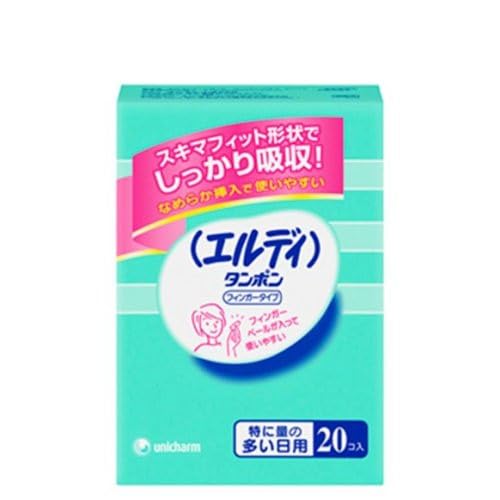 Amazon | エルディ タンポン フィンガータイプ 特に量の多い日用 20 コ